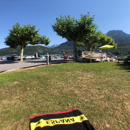 Logement Atypique Avec Vue Unique Panoramique Sur Le Lac D'Annecy, Dans Une Residence Avec Plage Et Ponton Privee Sur La Commune De Дюэн Экстерьер фото