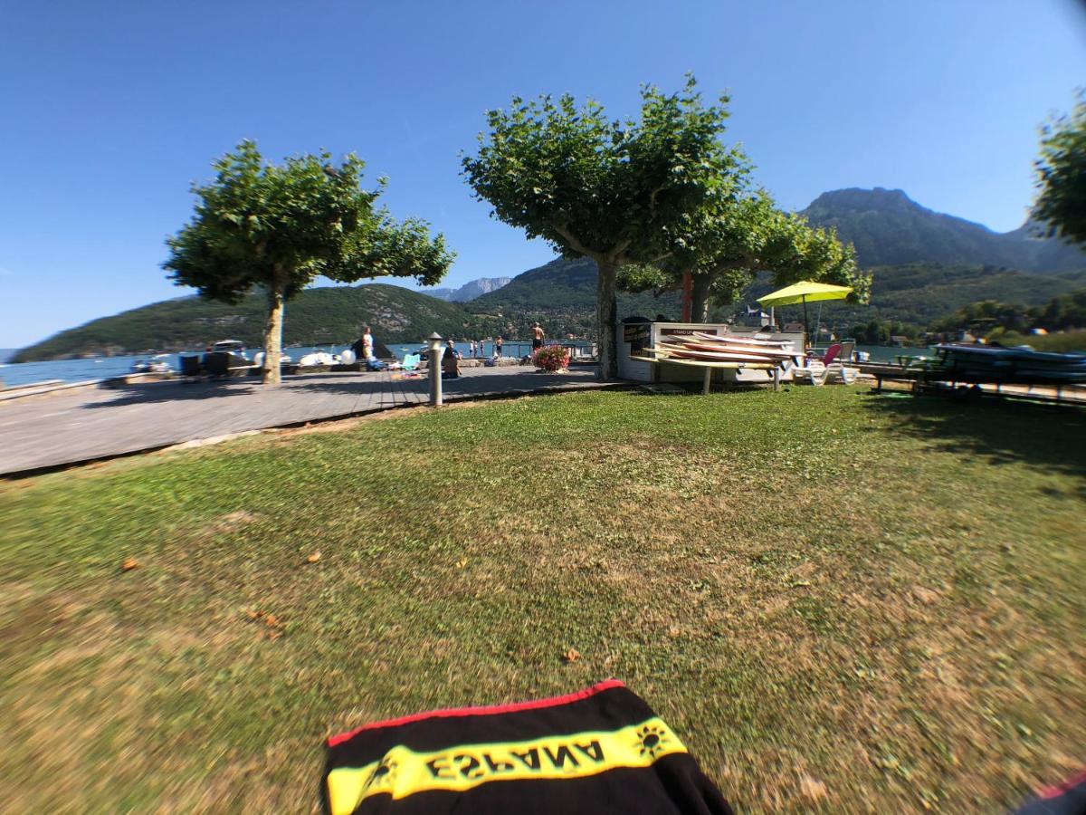 Logement Atypique Avec Vue Unique Panoramique Sur Le Lac D'Annecy, Dans Une Residence Avec Plage Et Ponton Privee Sur La Commune De Дюэн Экстерьер фото
